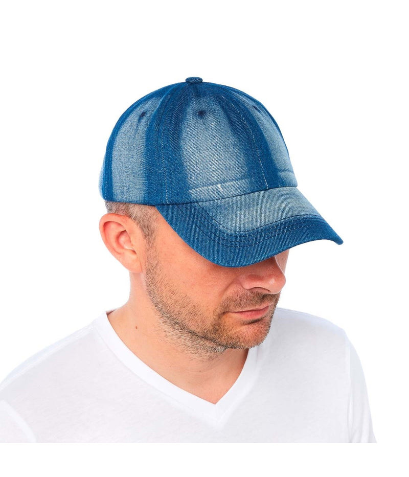 Casquette Unie - Bleu Effet Denim