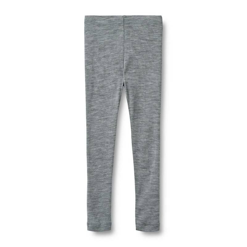 Legging En Laine Agi - Melange Grey - Enfant