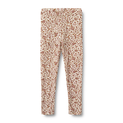 Legging En Laine Agi - Rose Flowers - Enfant