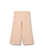 Pantalón de punto Ela - Flores rosas