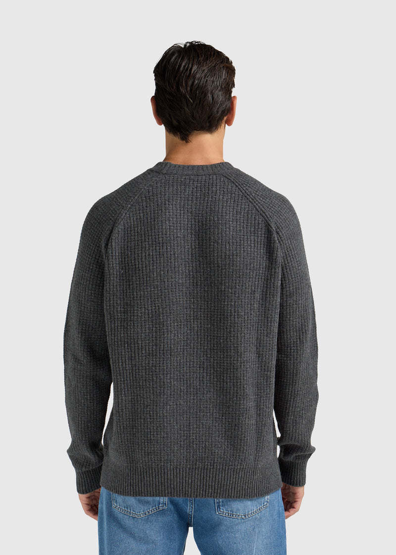 Suéter De Cuello Redondo Con Cuello Redondo - Antracita