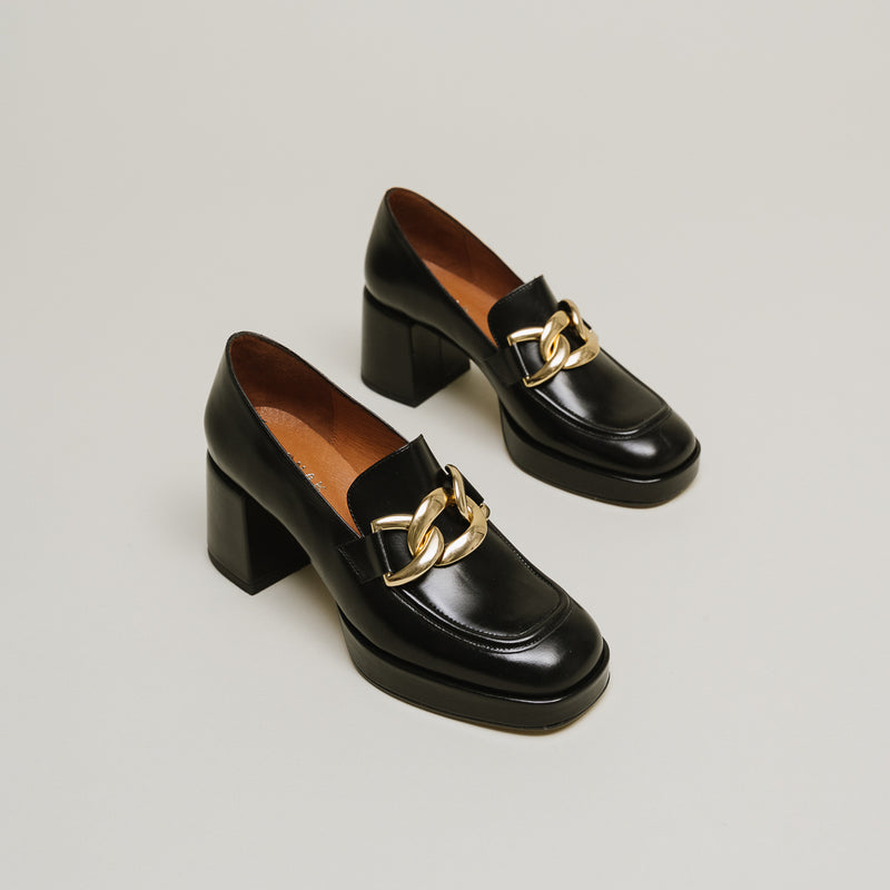 Jonak - Mocassins Valet Cuir  - Noir