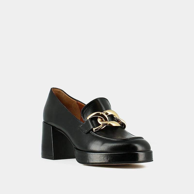 Jonak - Mocassins Valet Cuir  - Noir