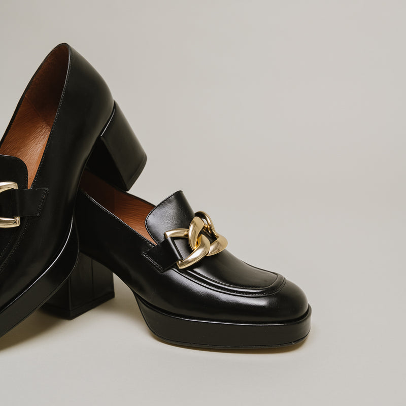 Jonak - Mocassins Valet Cuir  - Noir