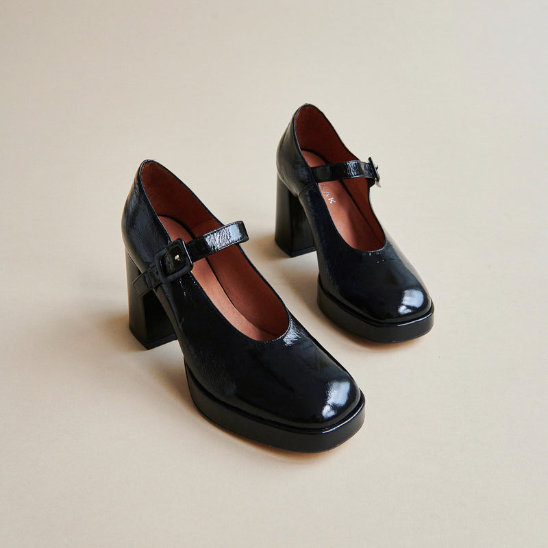 Jonak - Babies Vesoul Cuir Brillant  -  Noir