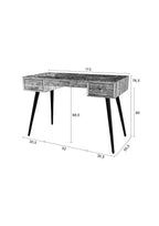 Leo - Desk - Teak - Brown