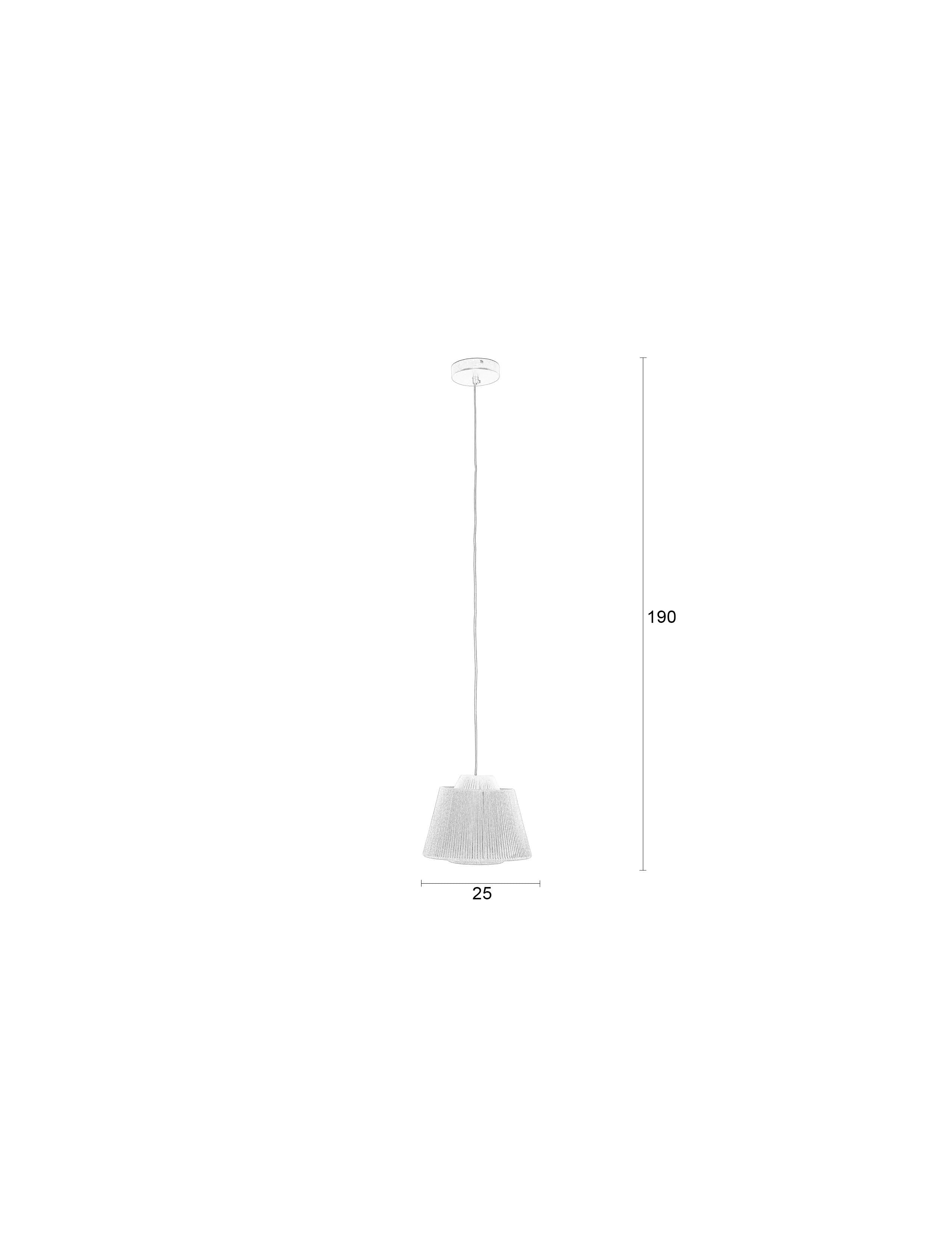Yumi - Pendant light - Polyester - Blue