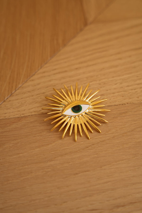 Broche Oog - Ace Goudkleurig