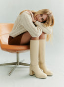 BOTTES HAUTES BLANCHES CLARISSE PETITE MENDIGOTE