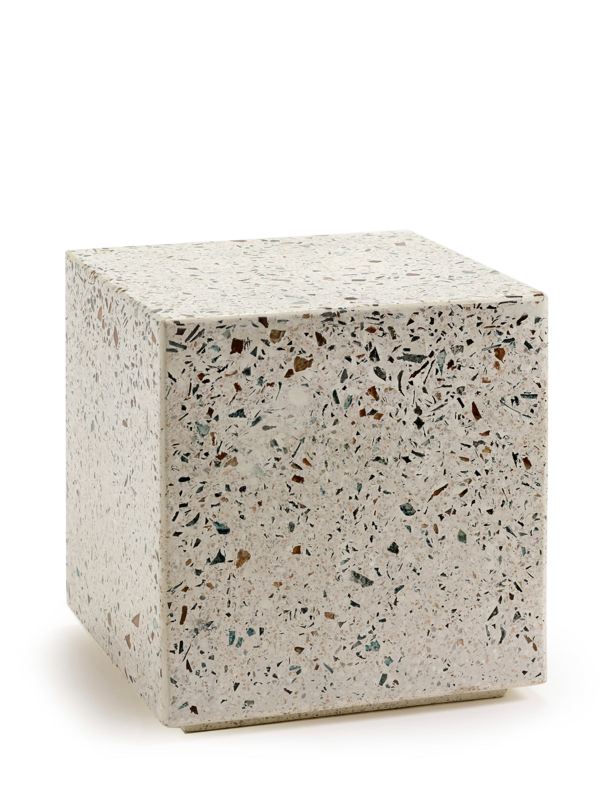 Pawn - Table D'appoint - S - Terrazzo - Blanc