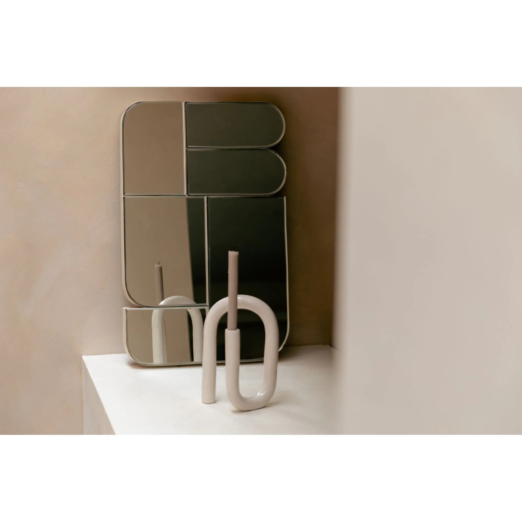 Glamor - Mirror - Iron - Beige