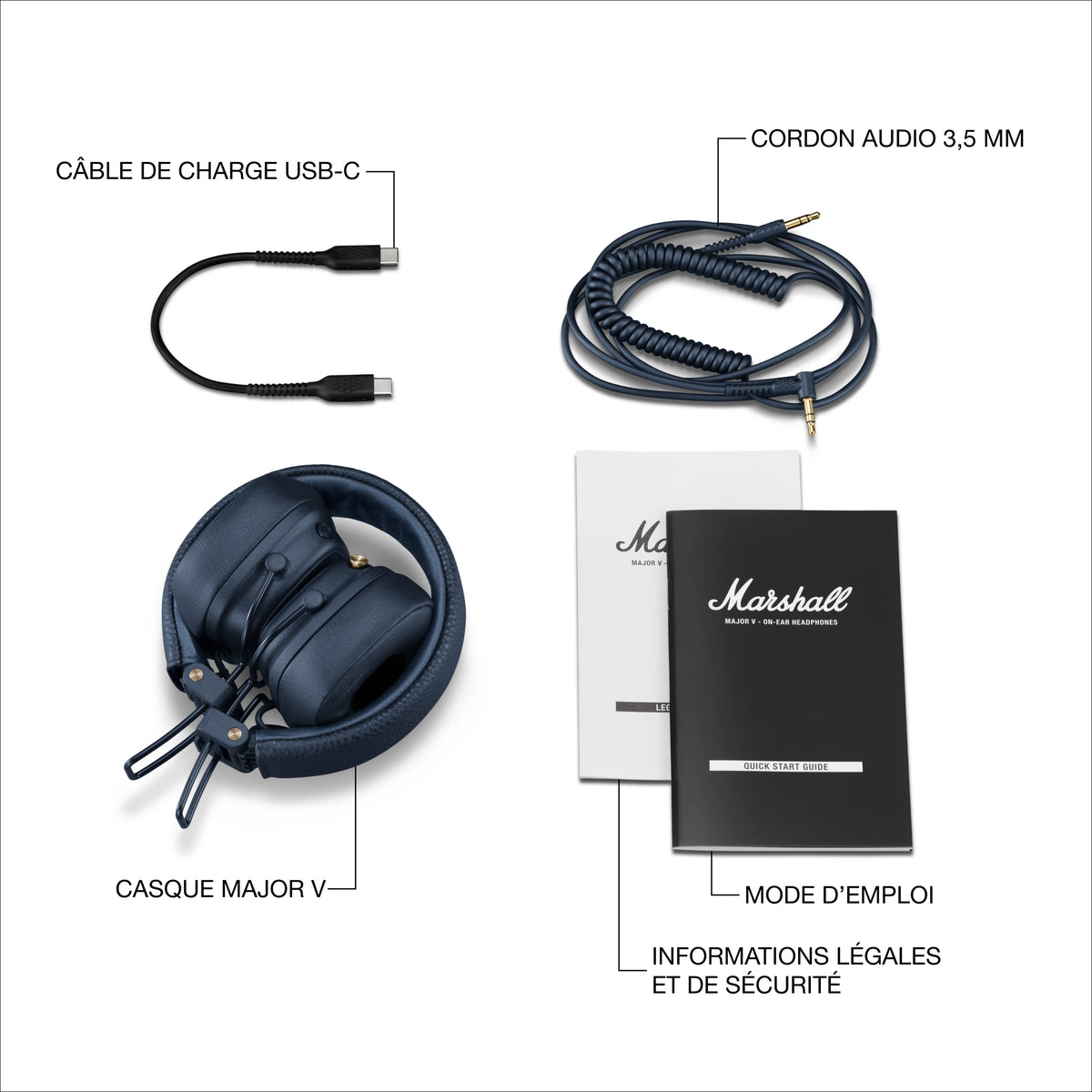 Casque Sans Fil - Major V - Midnight Blue