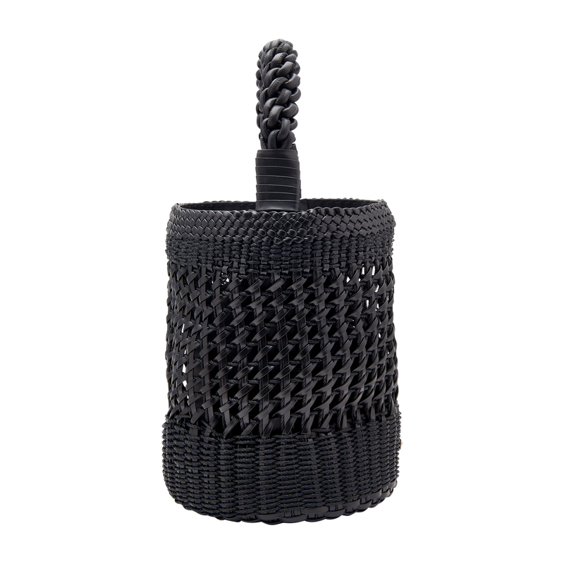 Almeria Black Large Bucket Bag