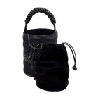 Almeria Black Large Bucket Bag