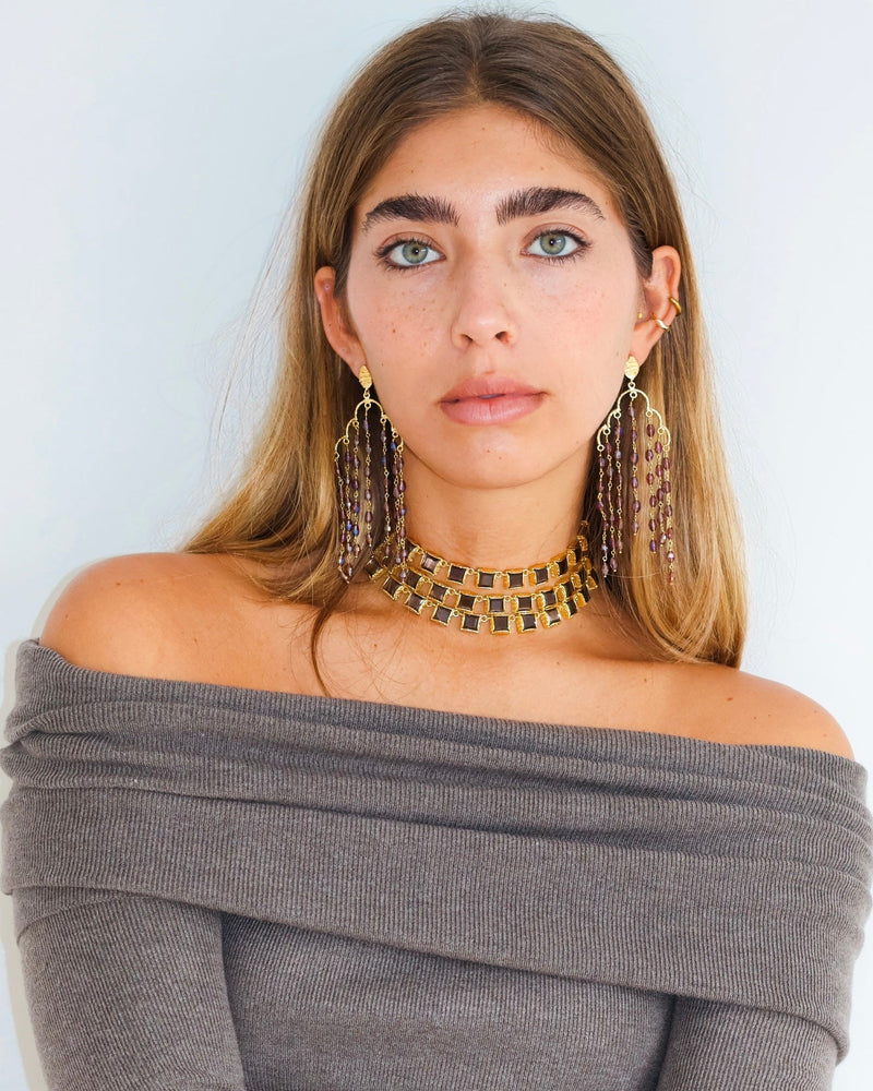 Chocker Triple Borea Granate