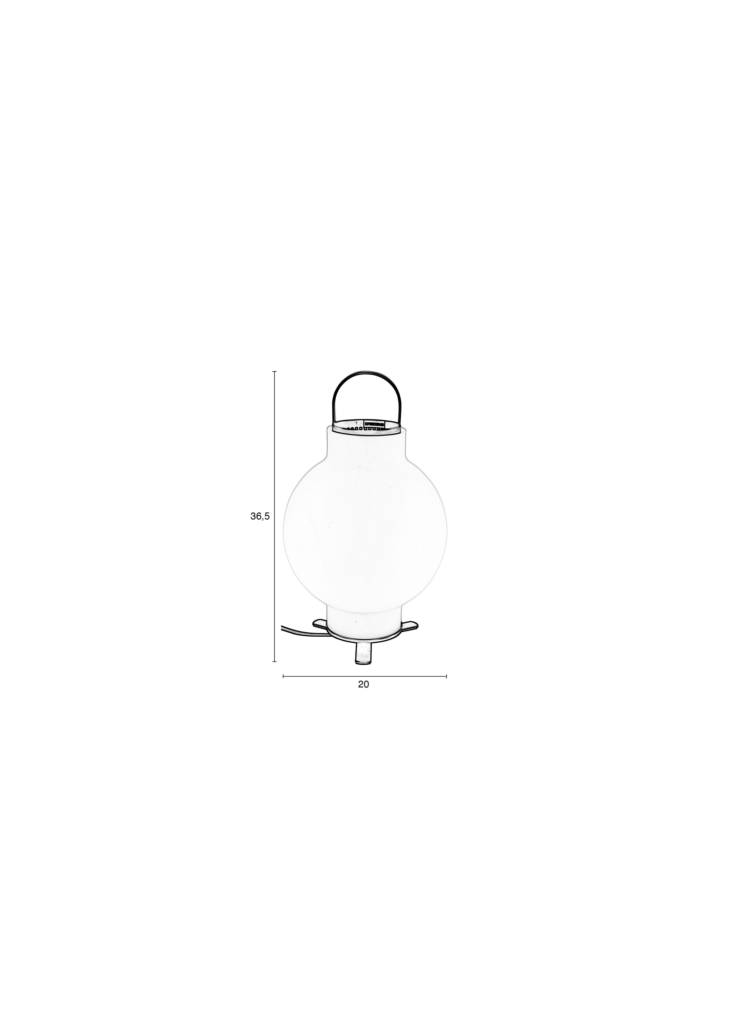 Nomad - Table Lamp - Iron - White/Black