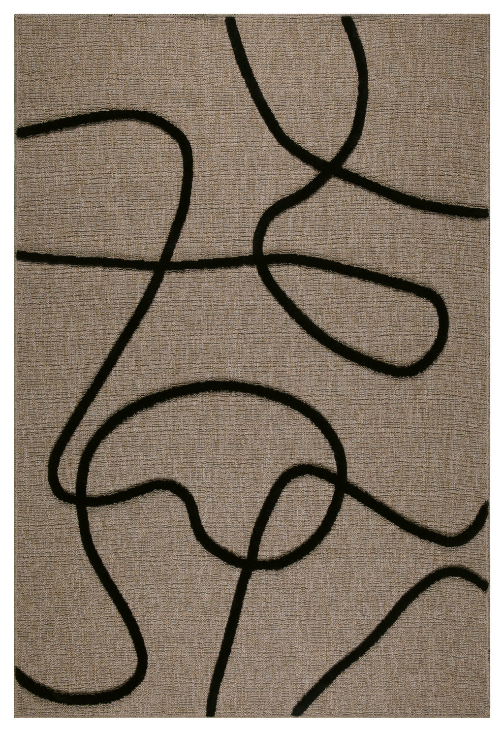 Alfombra Palma 9494 negro: PAL9494NOI Alfombras Nazar
