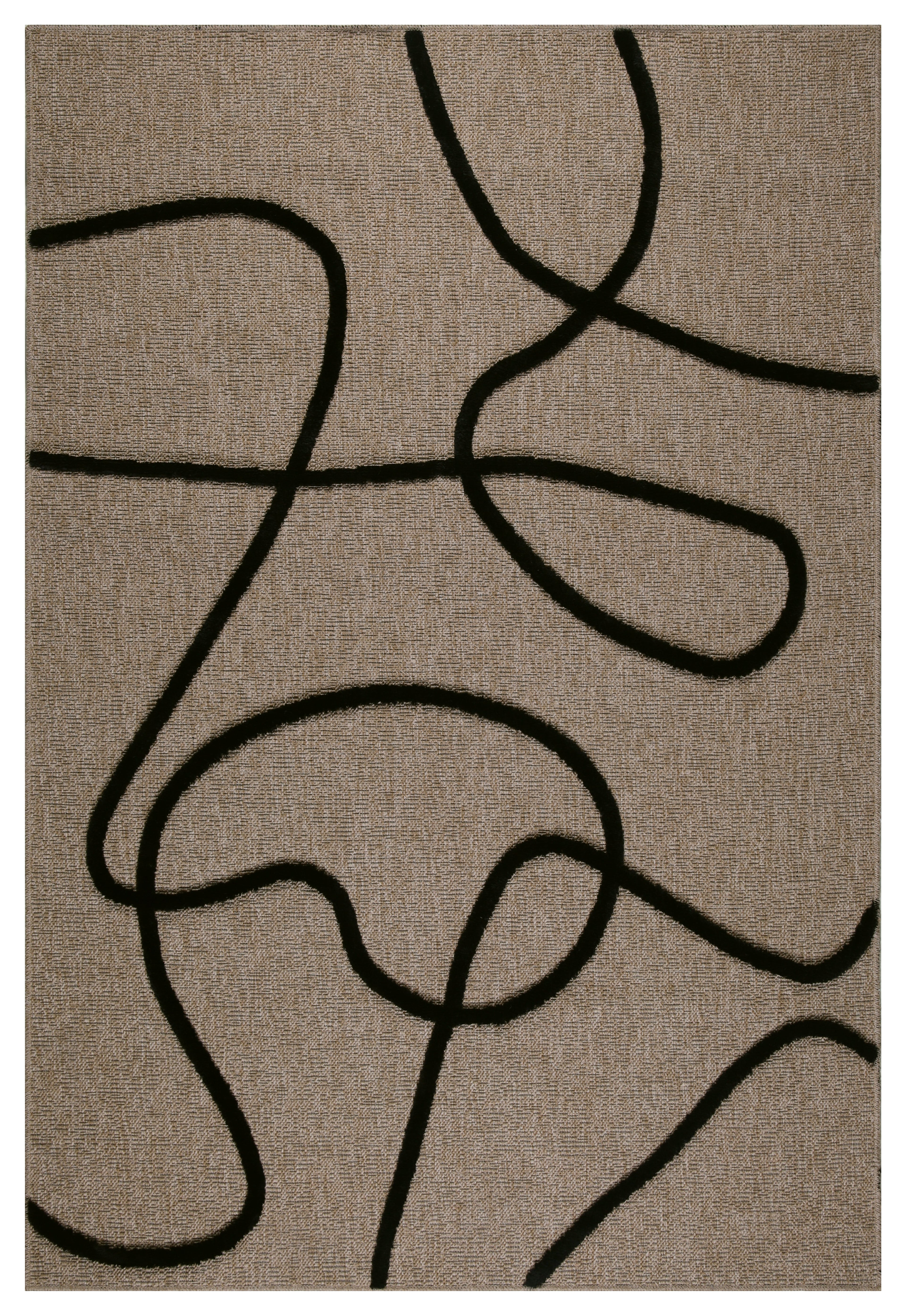 Alfombra Palma 9494 negro: PAL9494NOI Alfombras Nazar