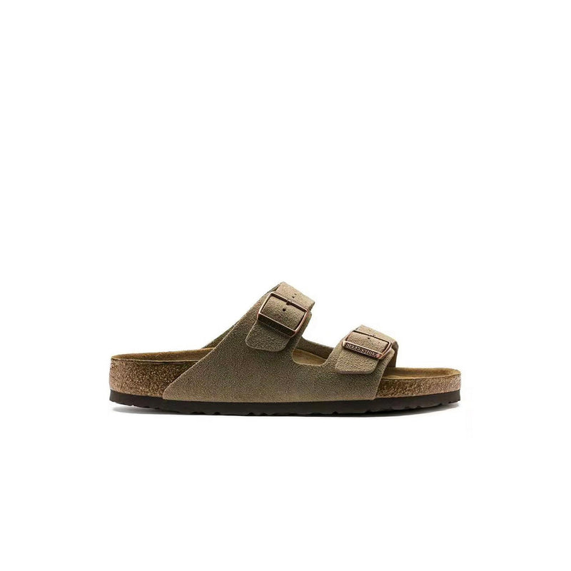 Birkenstock Arizona Soft Footbed Suede Taupe - Gris