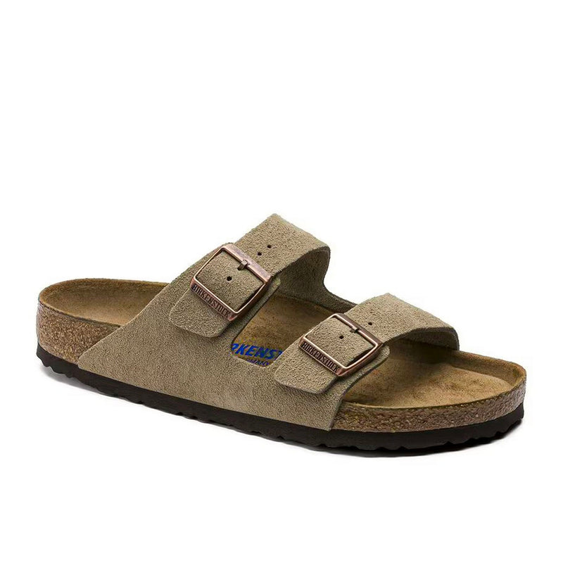 Birkenstock Arizona Soft Footbed Suede Taupe - Gris
