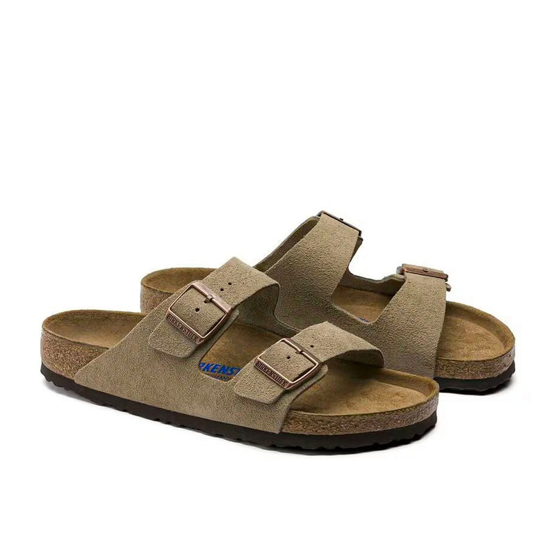 Birkenstock Arizona Soft Footbed Suede Taupe - Gris