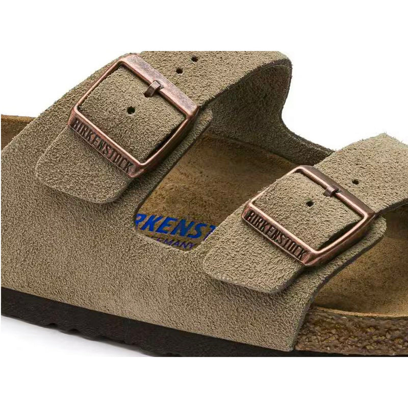 Birkenstock Arizona Soft Footbed Suede Taupe - Gris