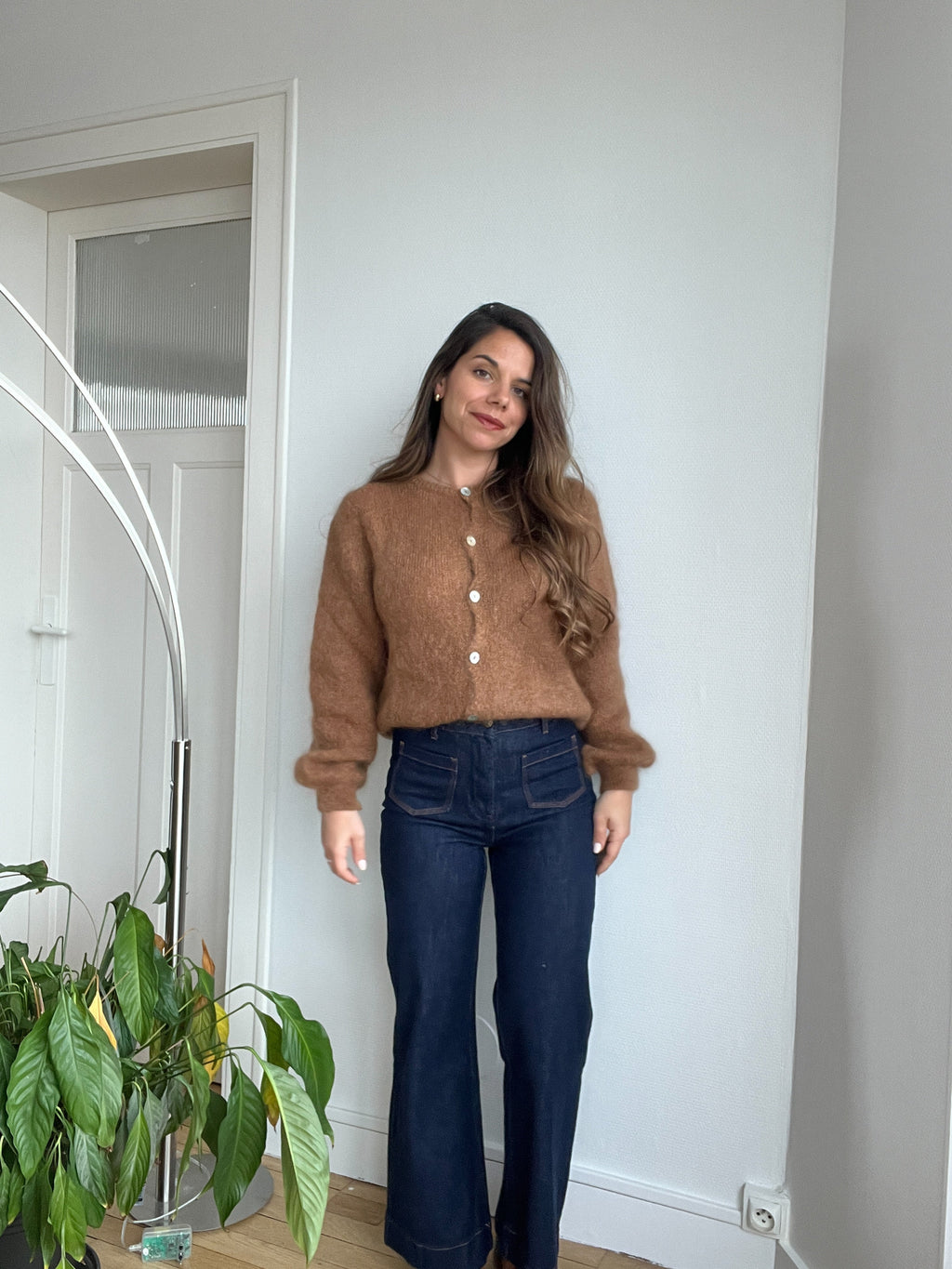 Maille En Laine Bianca Camel
