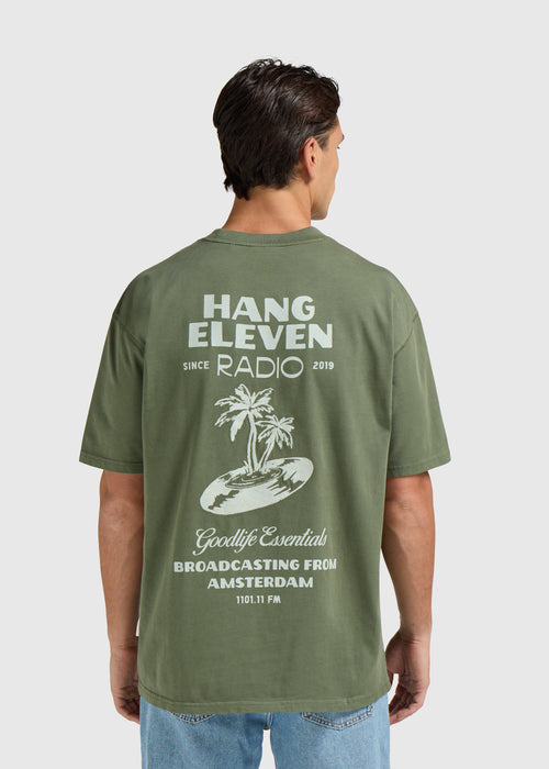 Camiseta Radio - Verde oscuro