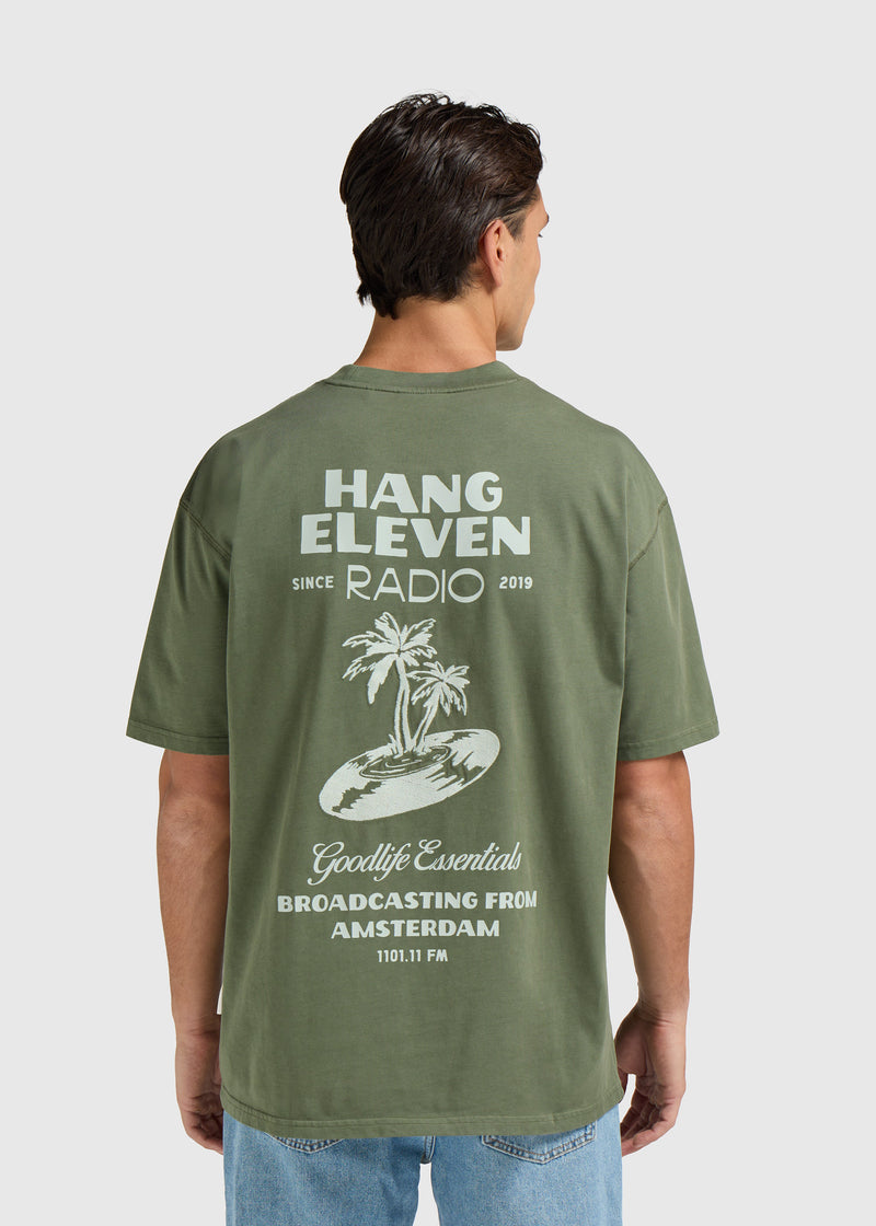 Camiseta Radio - Verde oscuro