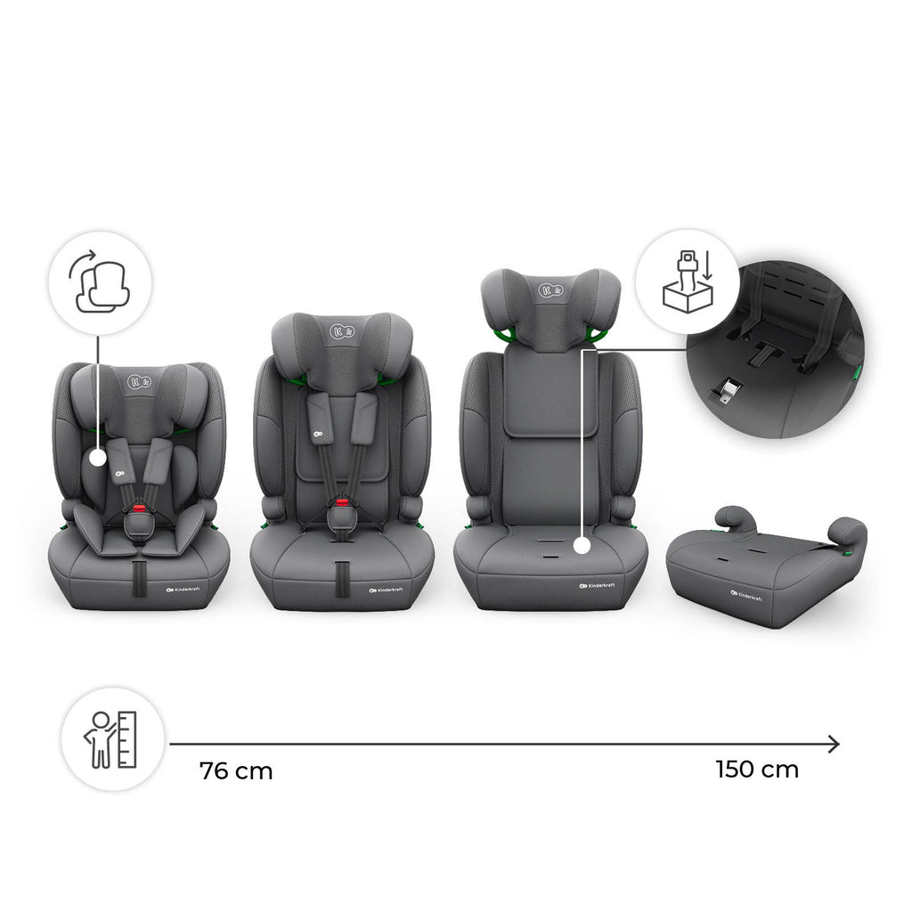Comfort Up 2 Plus i-Size Grey Car Seat