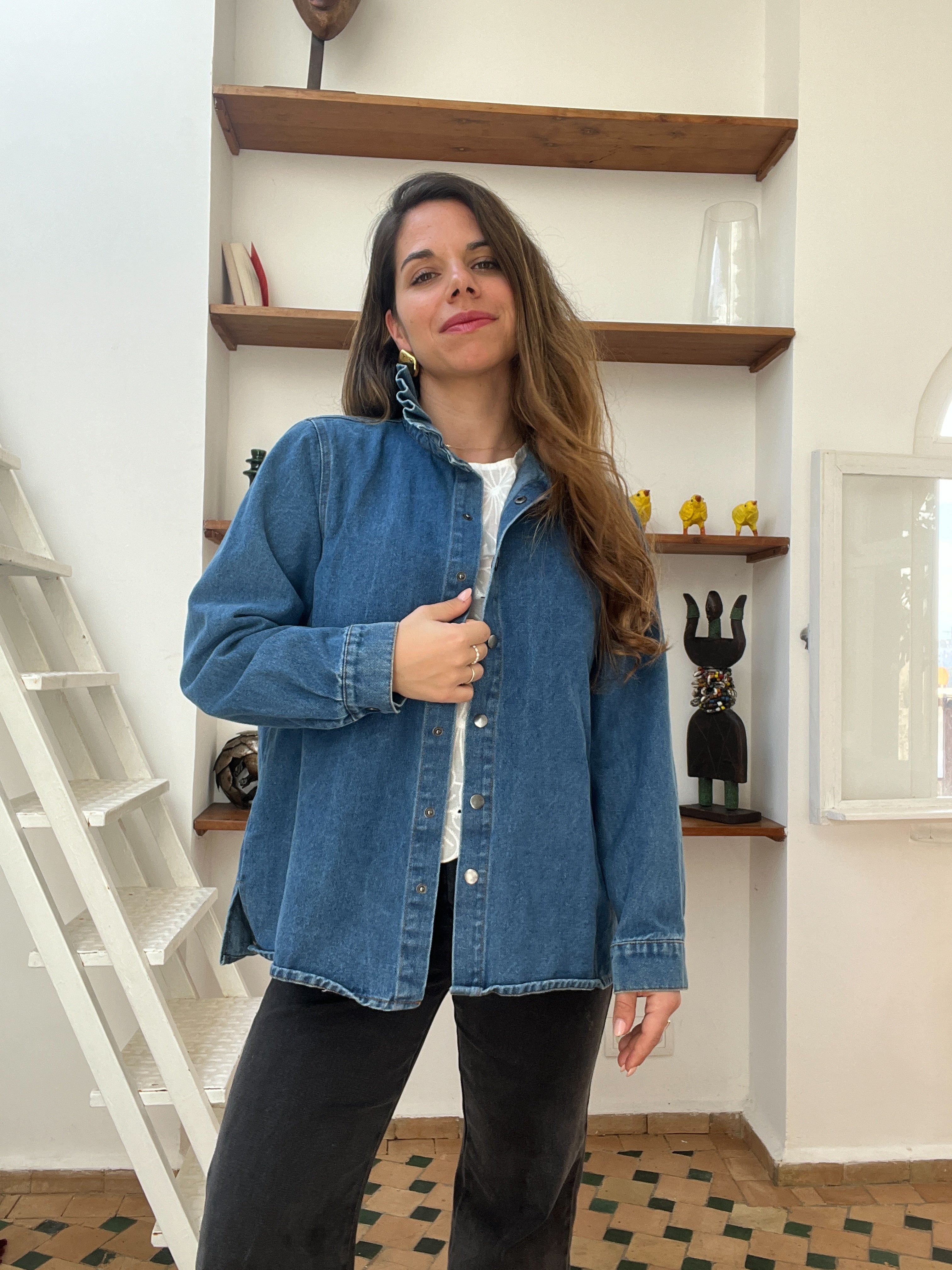 Veste En Jean Céleste