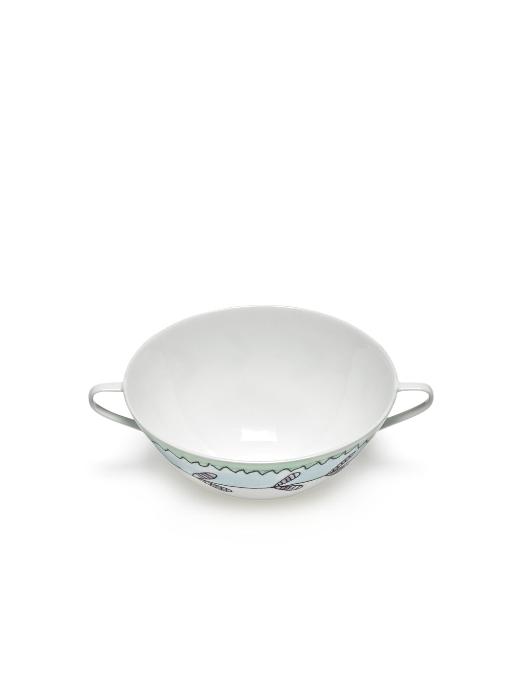 Midnight Flowers - Lot De 2 Consommés - Porcelaine Bone China - Blossom Milk
