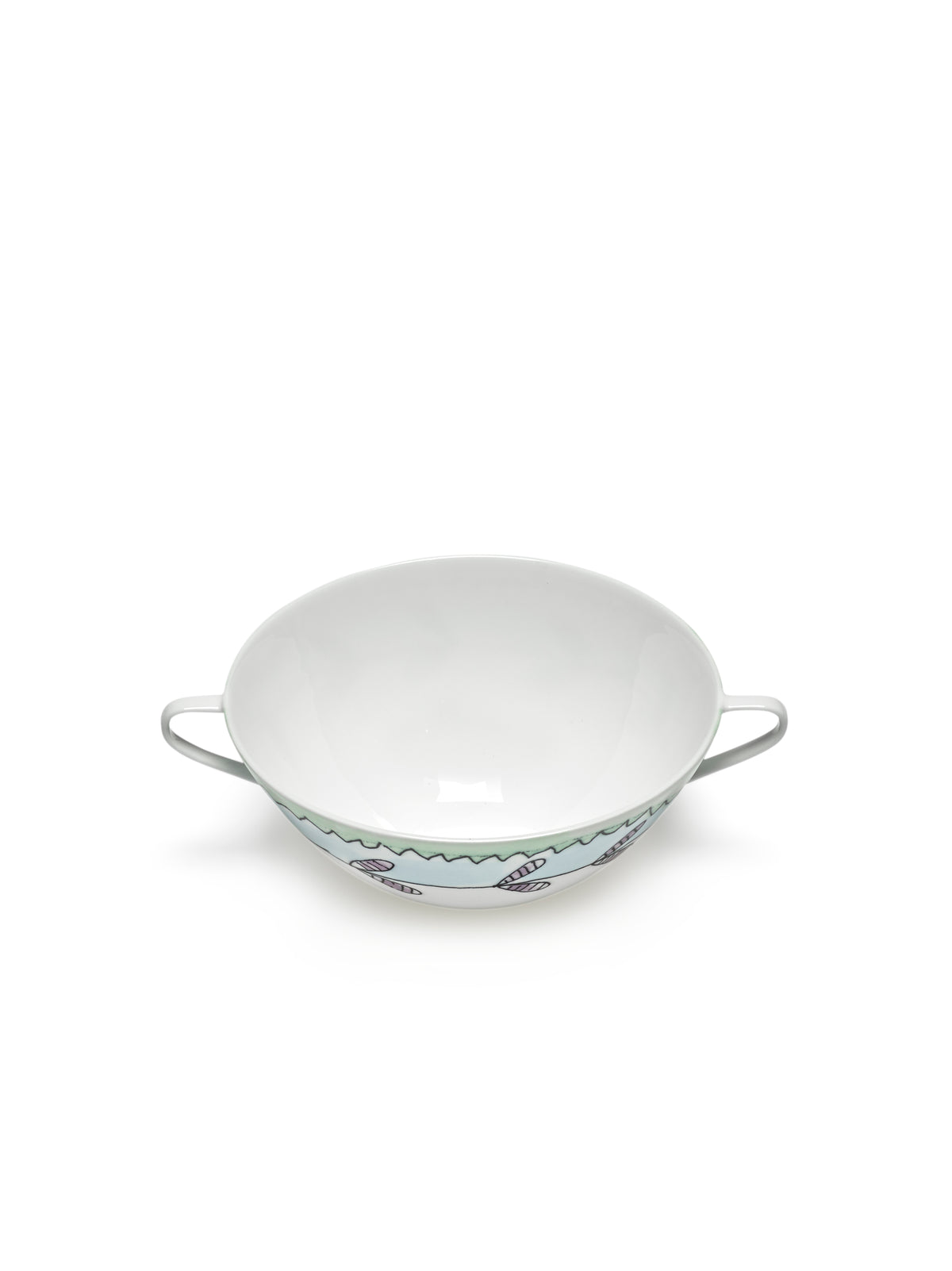 Midnight Flowers - Lot De 2 Consommés - Porcelaine Bone China - Blossom Milk