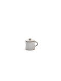 La Mère - Lot De 2 Tasses À Espresso + Couvercles - Grès - Blanc Cassé