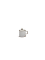 La Mère - Lot De 2 Tasses À Espresso + Couvercles - Grès - Blanc Cassé