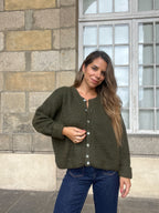 Charlie khaki cardigan