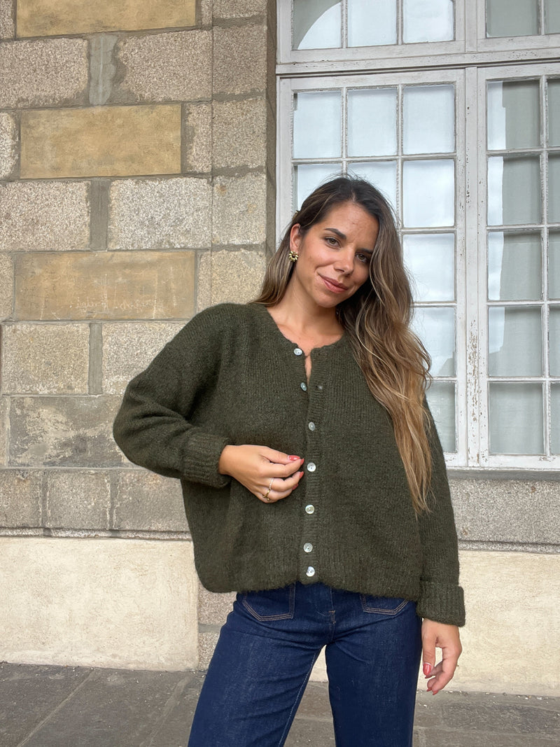Cardigan Charlie Kaki