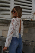 Blusa Bordada Astrid - Blanco