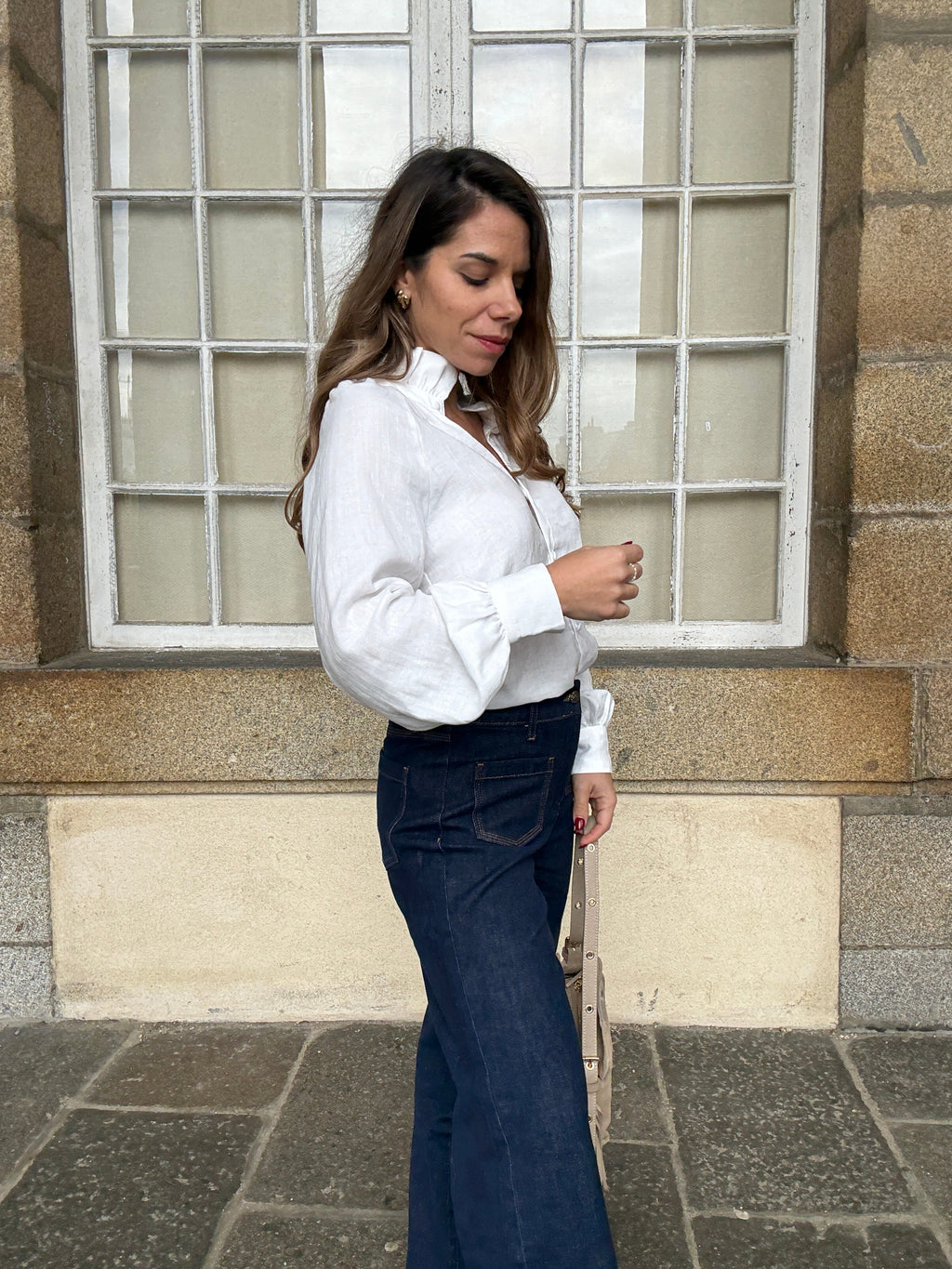 Blusa blanca Léonie