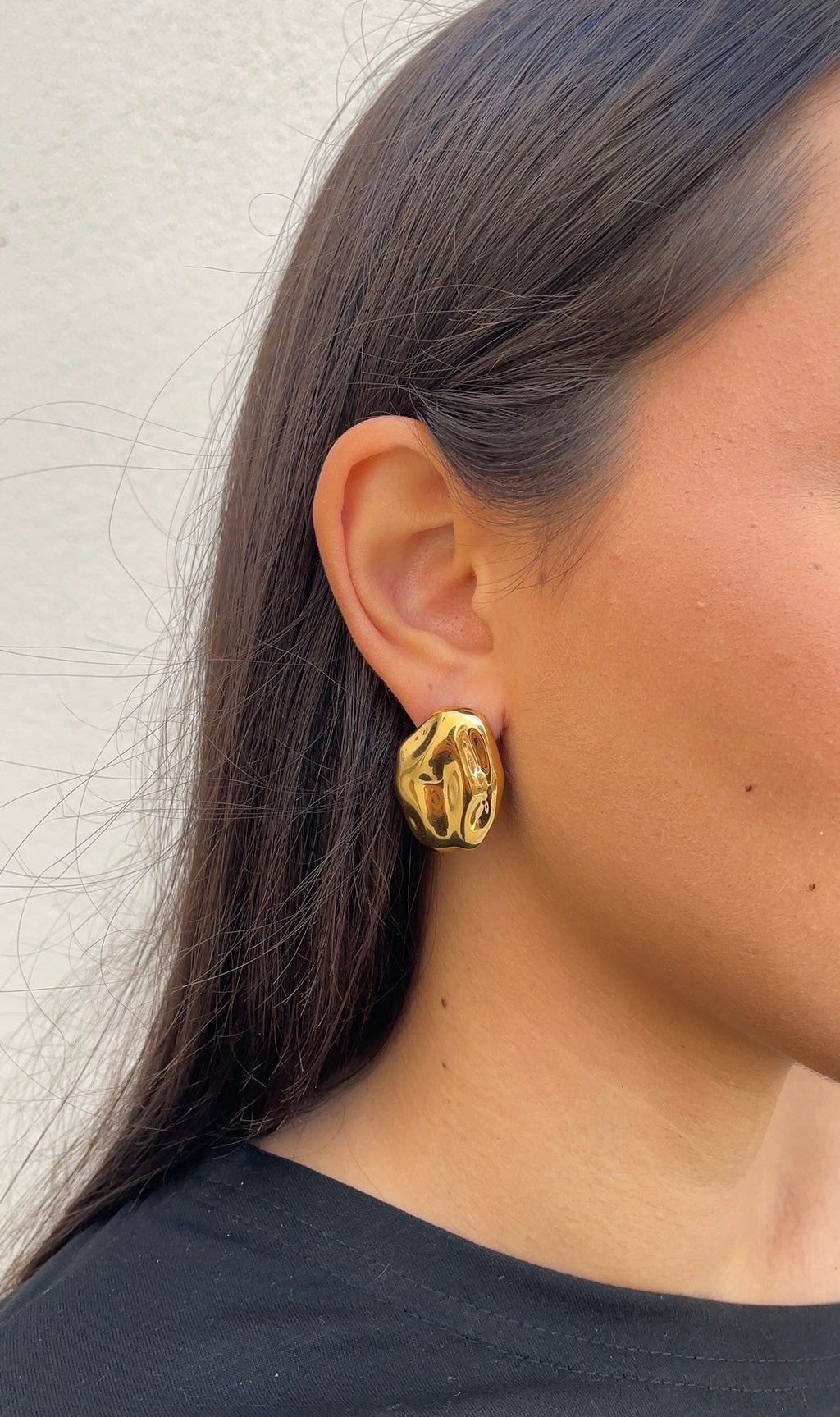 Textured Stone Earrings