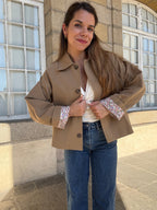 Chaqueta trench Edith de algodón Liberty camel