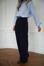 Pantalon Droit Sandro - Marine