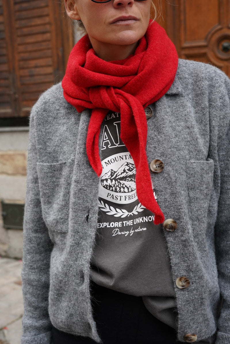 Foulard Arthus Maille Rouge