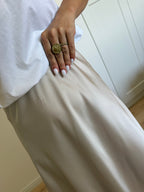Jupe Satin Beige