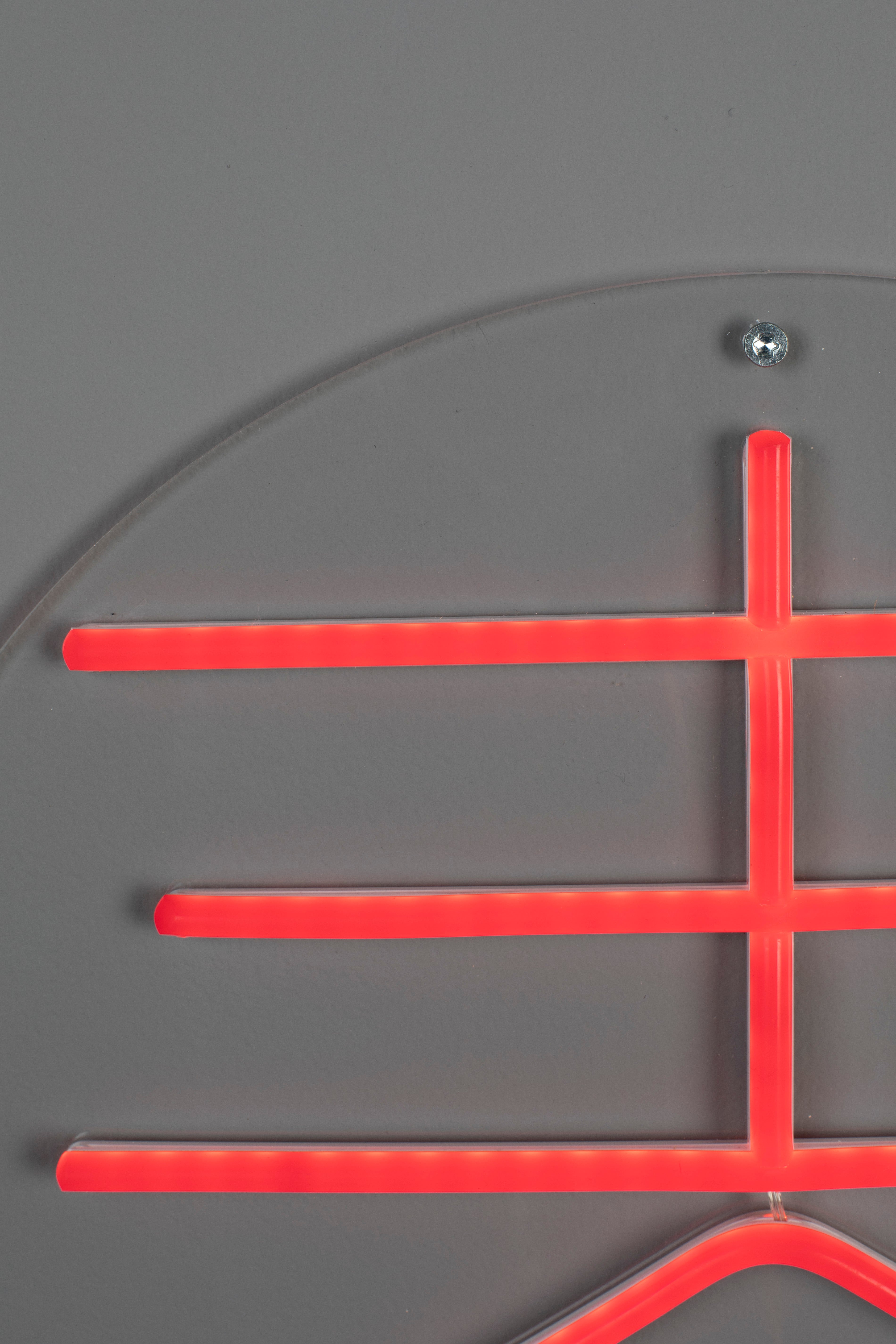 Sya Printemps - Neon Wall Lamp - Acrylic - Red/Orange