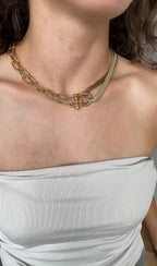 Lock Combined Necklace