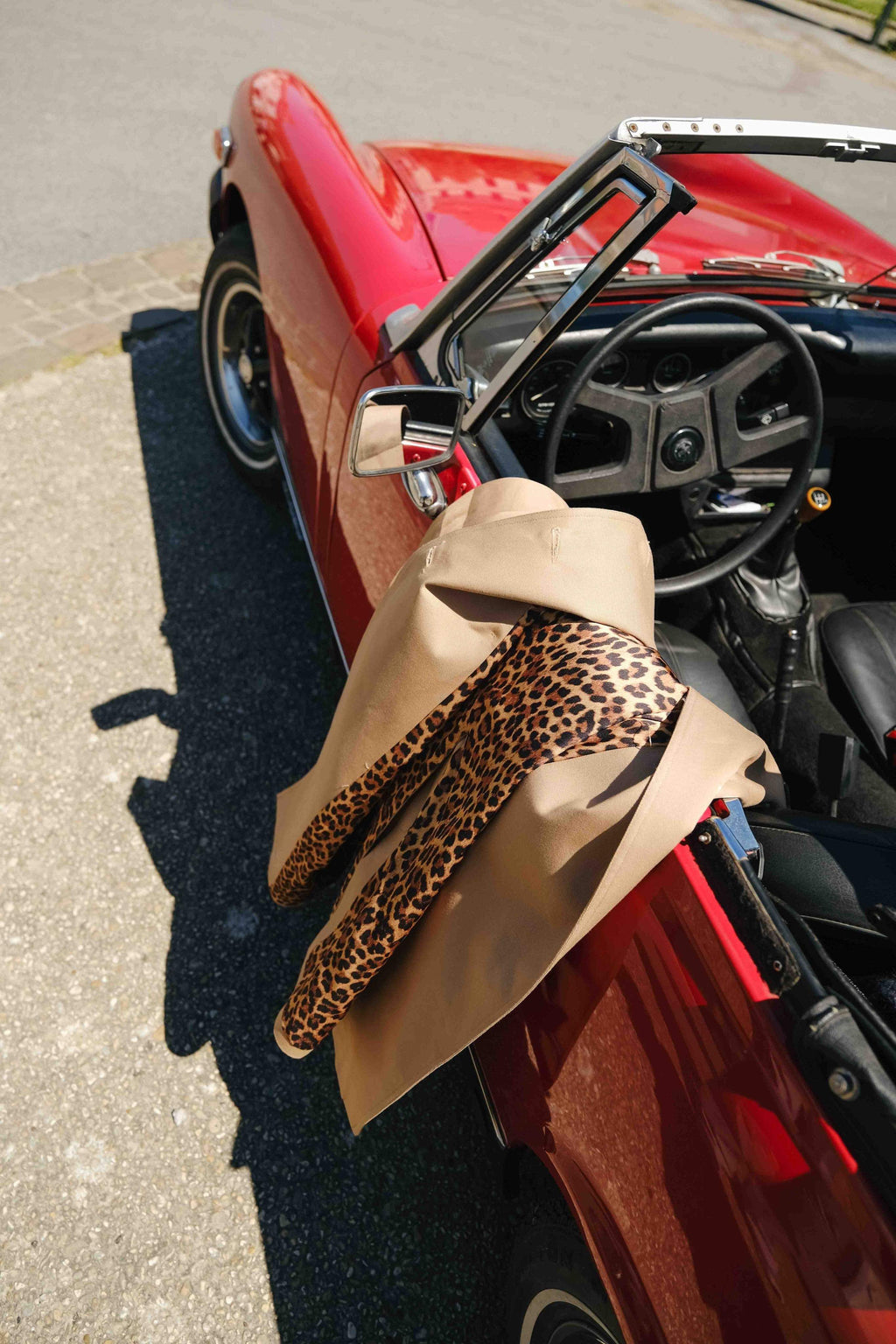 Paul Trench Coat Beige/Leopard