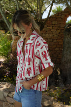 Chemise Imprimée Ulysse - Rouge