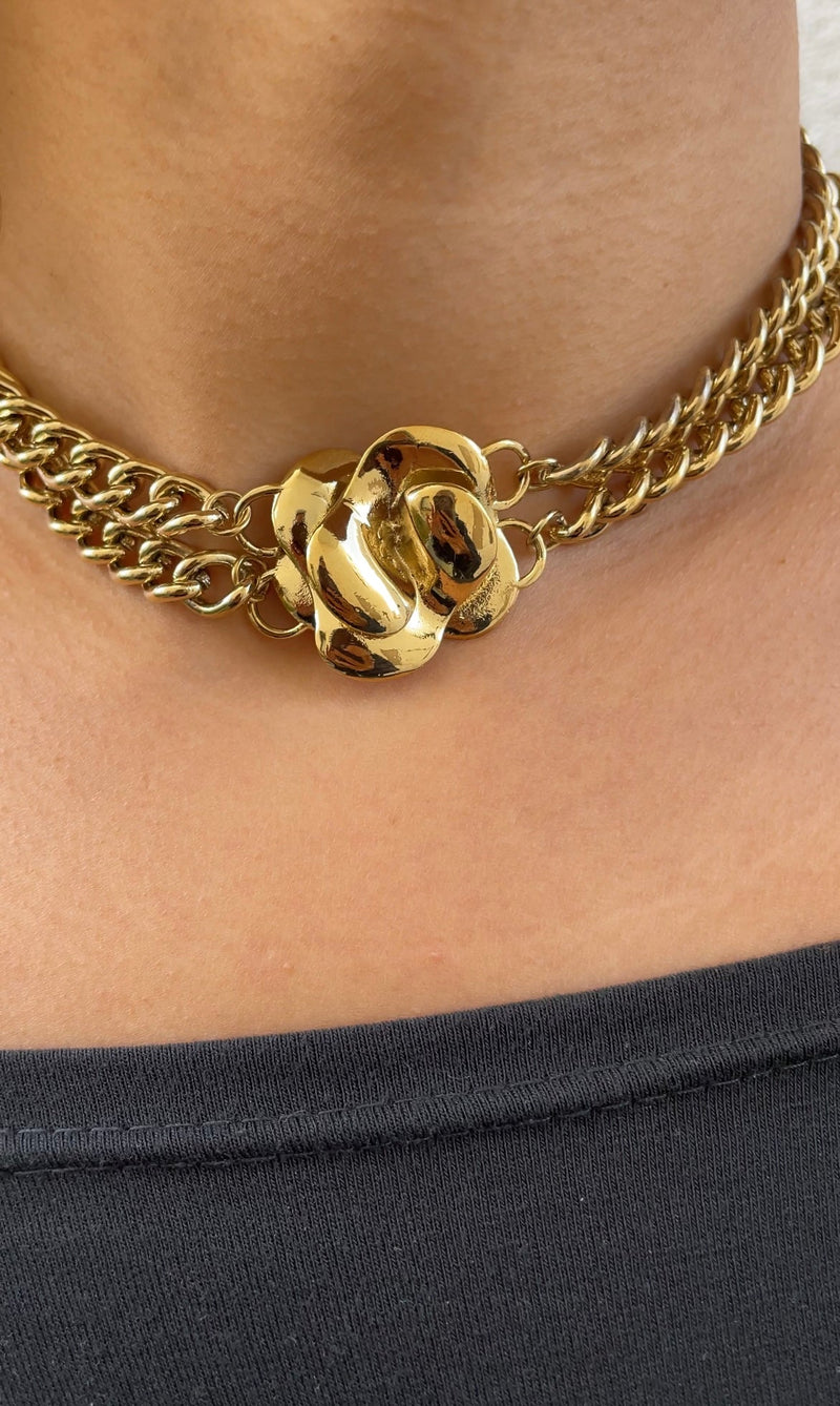 Collier Grunge X Flower