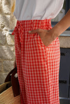 Célestin Vichy Pants Pink/Red